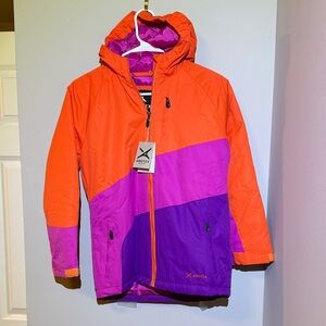 Arctix Kids' Vibrant Orange, Pink and Purple Snow Jacket